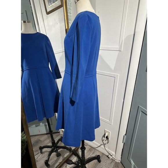 Eliza J Royal Cobalt Blue Fit & Flare Dress Size 8 - Picture 3 of 9